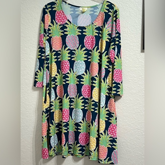 Simply Southern Tropical Print Dress - Picture 4 of 4
